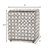 Tejido Silver Cristal Square Tissue Box Holder