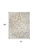 7' X 9' Beige And Blue Floral Medallion Washable Area Rug