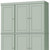 72" Sage Solid Wood 8 Pantry Or Storage Closet