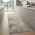 8' Beige Gray And Ivory New Zealand Lambs Wool Abstract Hand Carved Handmade Area Rug