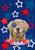 Golden Retriever  - Hippie Hound Studios Patriotic  House and Garden Flags