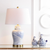 26" Gold Novelty Table Lamp With Drum Shade