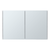 32" White Wood Floating Double Door Bathroom Vanity And Medicine Cabinet With Mirror