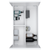 32" White Wood Floating Double Door Bathroom Vanity And Medicine Cabinet With Mirror