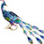 16" Purple Blue And Yellow Metal LED lights Birds Garden Accents Accessories