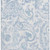 5' X 8' Sky Blue And Ivory Paisley Washable Area Rug With UV Protection