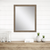 33" Light Brown Framed Accent Mirror
