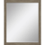33" Light Brown Framed Accent Mirror
