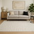 5' X 7' Gray Abstract Shag Power Loom Area Rug