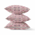 26 Magenta White Paisley Indoor Outdoor Throw Pillow