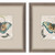 Set Of Two Papillon Set of Set Silver Framed Wall Art