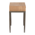 25" Natural and Bronze Wood End Table With Drawer