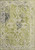 7' X 9' Green And Beige Tribal Washable Area Rug With UV Protection