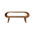 35" Oak Solid Wood Coffee Table With Shelf