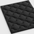 2" Black Cotton Twin Mattress Topper