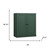 32" Green Solid Wood Accent Cabinet With Two Doors