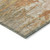 8' Khaki And Beige Round Abstract Washable Indoor Outdoor Area Rug