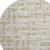 8' Taupe And Beige Striped Washable Round Rug With UV Protection