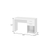 48" White Wood Writing Desk With Two Drawers