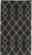 2' X 4' Charcoal and Ivory Geometric Shag Area Rug