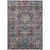10' X 14' Gray And Teal Blue Tribal Washable Indoor Outdoor Area Rug