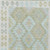 10' X 14' Sage Sky Blue And Copper Tribal Washable Indoor Outdoor Area Rug