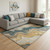 8' X 10' Linen Gray And Ivory Abstract Washable Area Rug With UV Protection