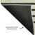 5' X 8' Gold Ivory And Black Striped Washable Area Rug With UV Protection