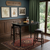 48" Black Solid Wood Rectangular Bar Table