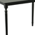 48" Black Solid Wood Rectangular Bar Table