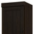 17" Espresso Solid Wood Free Standing Double Door Linen Cabinet