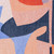 9' X 13' Blue And Red Abstract Washable Area Rug