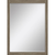 39" Light Brown Framed Accent Mirror