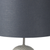 29" Beige Round Bedside Lamp With Drum Shade