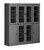 72" Gray Solid Wood 8 Pantry Or Storage Closet