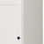 17" Off White Solid Wood Free Standing Double Door Linen Cabinet