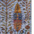 9' X 12' Blue And Red Floral Vines Washable Area Rug With UV Protection