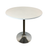 Wood and Metal Pedestal Base Round Top Dining Table