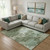 10' X 14' Sage And Fern Green Abstract Washable Area Rug With UV Protection