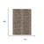 9' X 12' Chocolate And Brown Animal Print Washable Indoor Outdoor Area Rug