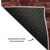 8' X 10' Burgundy Red And Gray Floral Medallion Washable Area Rug With UV Protection