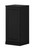 17" Black Solid Wood Free Standing Single Door Linen Cabinet