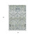 3' X 5' Artichoke Green And Gray Floral Washable Area Rug With UV Protection