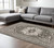8' X 11' Gray And Ivory Oriental Area Rug