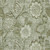 8' X 10' Artichoke Green And Fern Green Floral Washable Area Rug With UV Protection