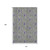 10' X 14' Olive Green And Purple Floral Washable Area Rug With UV Protection