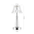 12" Silver Novelty USB Table Lamp With Empire Shade