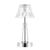 12" Silver Novelty USB Table Lamp With Empire Shade