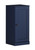17" Navy Blue Solid Wood Free Standing Single Door Linen Cabinet