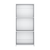 47" White Wood Three Tier Bookcase